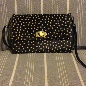 Crossbody dotted calf hair wallet purse. Boutique buy. Unknown brand.